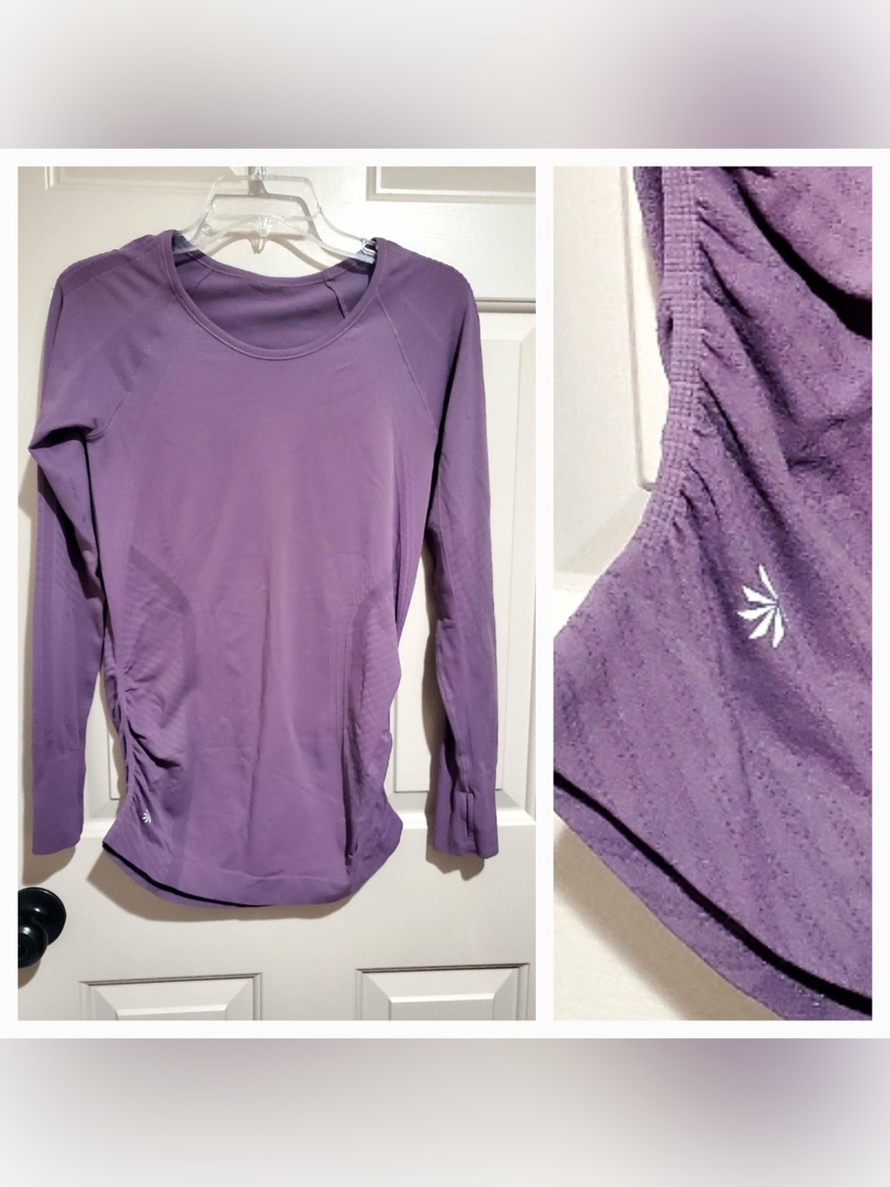 Athleta Lavender Purple Long Sleeve Active Tee